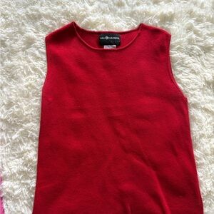 Classic Red Sleeveless Top